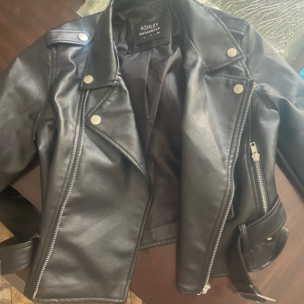 Cropped Leather Jacket